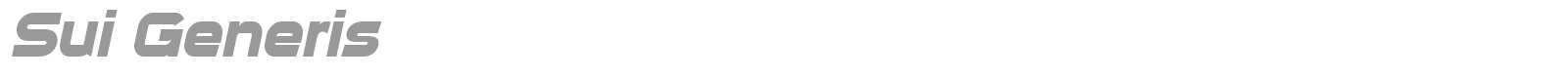 Sui Generis font preview